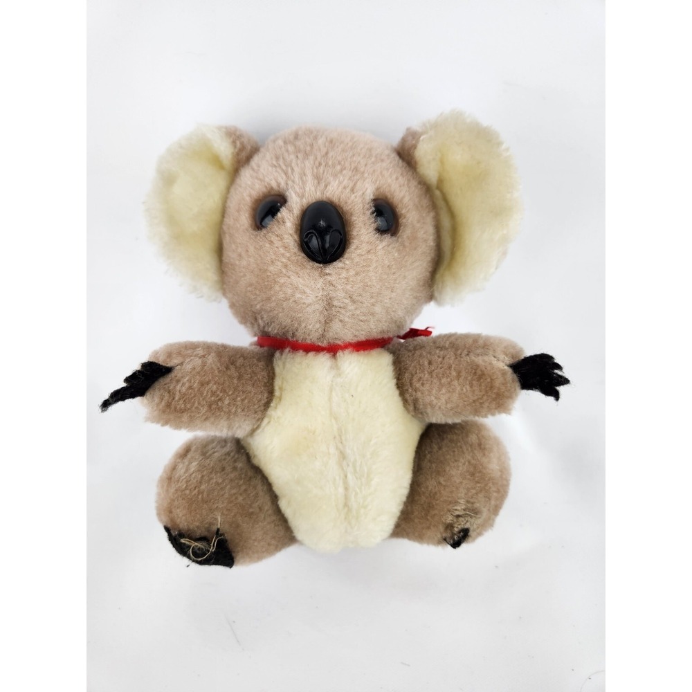 Vintage R.‎ Dakin Koala Bear Plush 1976 Stuffed Animal Brown White Zoo - Damage
